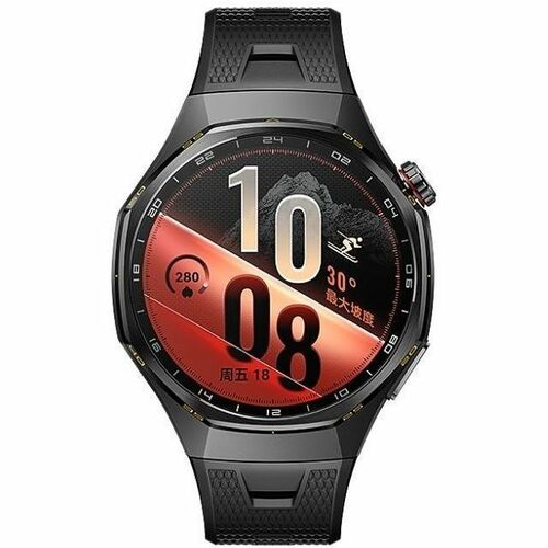 Huawei WATCH GT 7 Pro Smart Watch - Black Band Color - Titanium Alloy Case Material - Fluoroelastomer Band Material - Acce