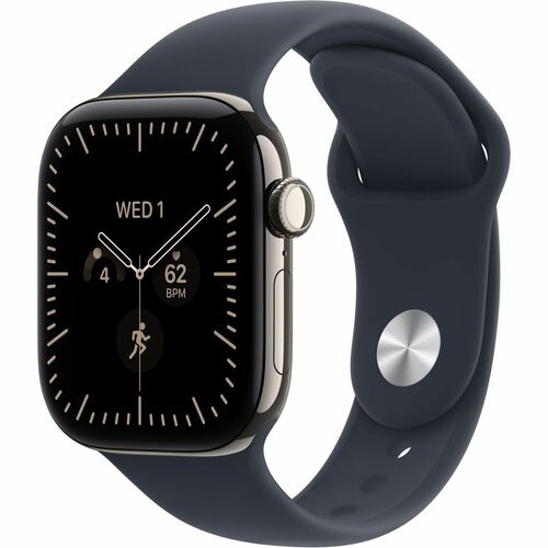Apple Watch Series 12 Smartwatch - 42 mm Case Height - 37 mm Case Width - Natürlich Tasche, Farbe - Blau Band Color - Tita
