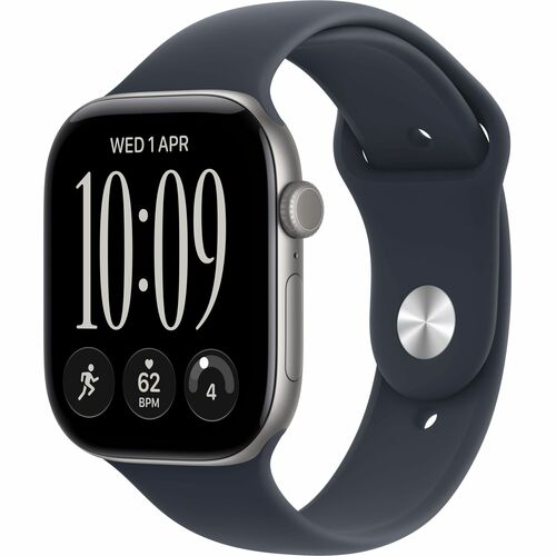 Apple Watch Series 12 Smartwatch - 46 mm Case Height - 40 mm Case Width - Grau Tasche, Farbe - Blau Band Color - Aluminium