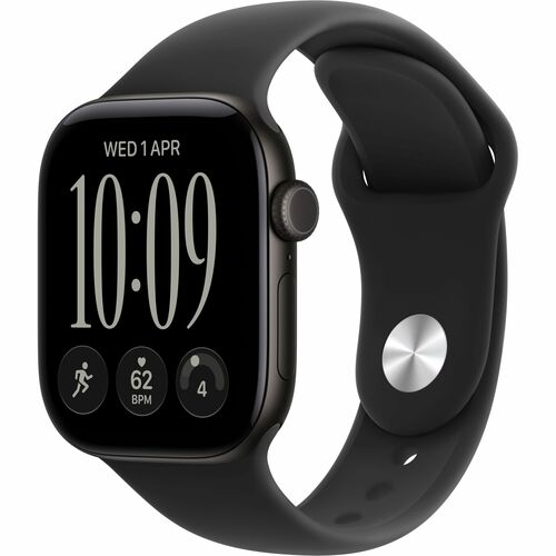 Apple Watch Series 12 智能手表 - 46 毫米 Case Height - 40 毫米 Case Width - 黑 Case Color - 黑 Band Color - 铝 机箱材料 - 无线局域网 - 光学心率传感器