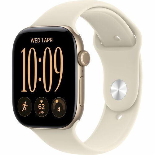 Apple Watch Series 12 智能手表 - 46 毫米 Case Height - 40 毫米 Case Width - 沙色 Band Color - 铝 机箱材料 - 无线局域网 - 光学心率传感器, 温度感应器, 高度计, 