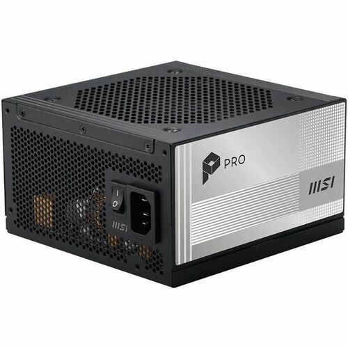 MSI Pro 850W Power Supply - Internal - 120 V AC, 230 V AC Input - 850 W - Active PFC - PCI Express Connector 5.1 - 1 Fan(s)