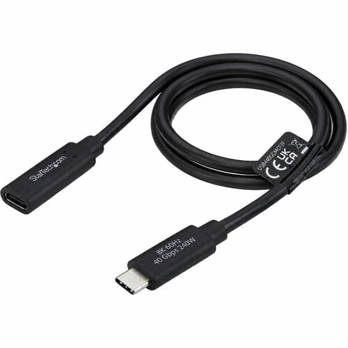 StarTech.com 60.96 cm USB4 Audio/Video/Data Transfer Cable - 1 - Cable for Display, Notebook, MacBook, MacBook Pro, iPhone
