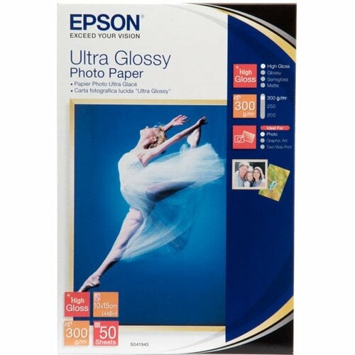 Epson C13S041943 Photo Paper - 100 mm x 150 mm - Glossy - 50 Sheet