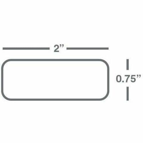 Wasp Barcode Label - 19.05 mm Width x 50.80 mm Length - Permanent Adhesive - Thermal Transfer - Polyester - 2500 / Roll - 