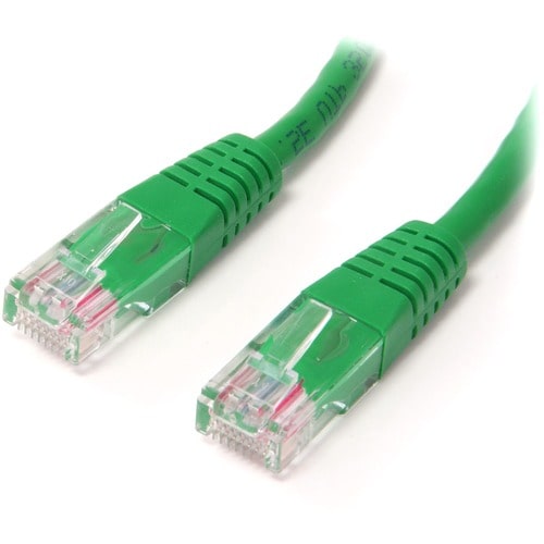 StarTech.com 10 ft Green Molded Cat5e UTP Patch Cable - Make Fast Ethernet network connections using this high quality Cat
