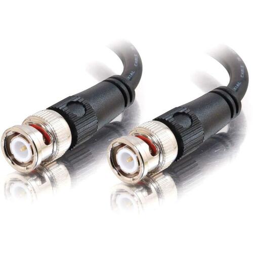 C2G 25ft 75 Ohm BNC Cable - BNC Male - BNC Male - 25ft - Black